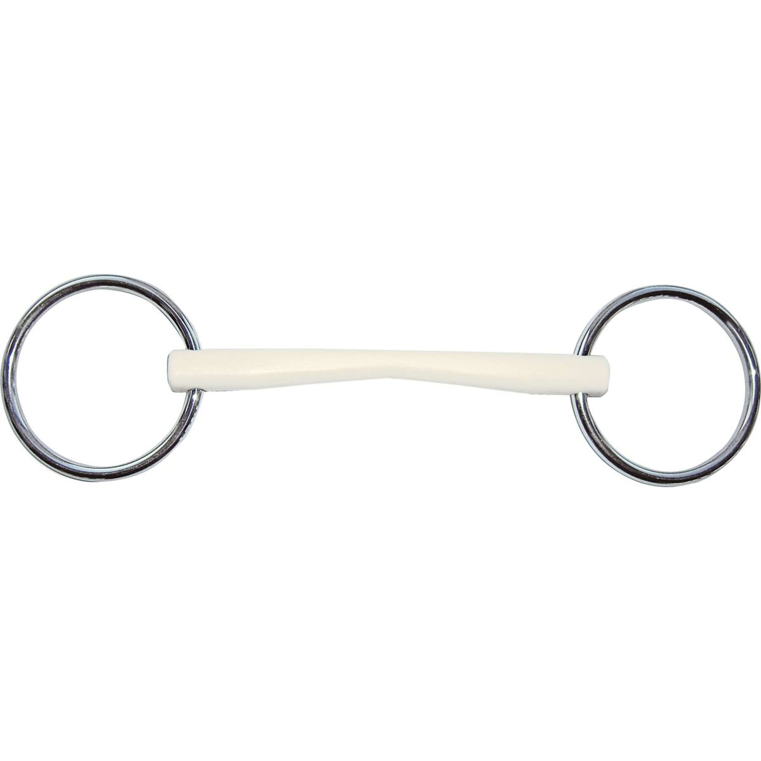 Sprenger Loose Ring Snaffle Duo Plastic 16mm Straight Mouth White