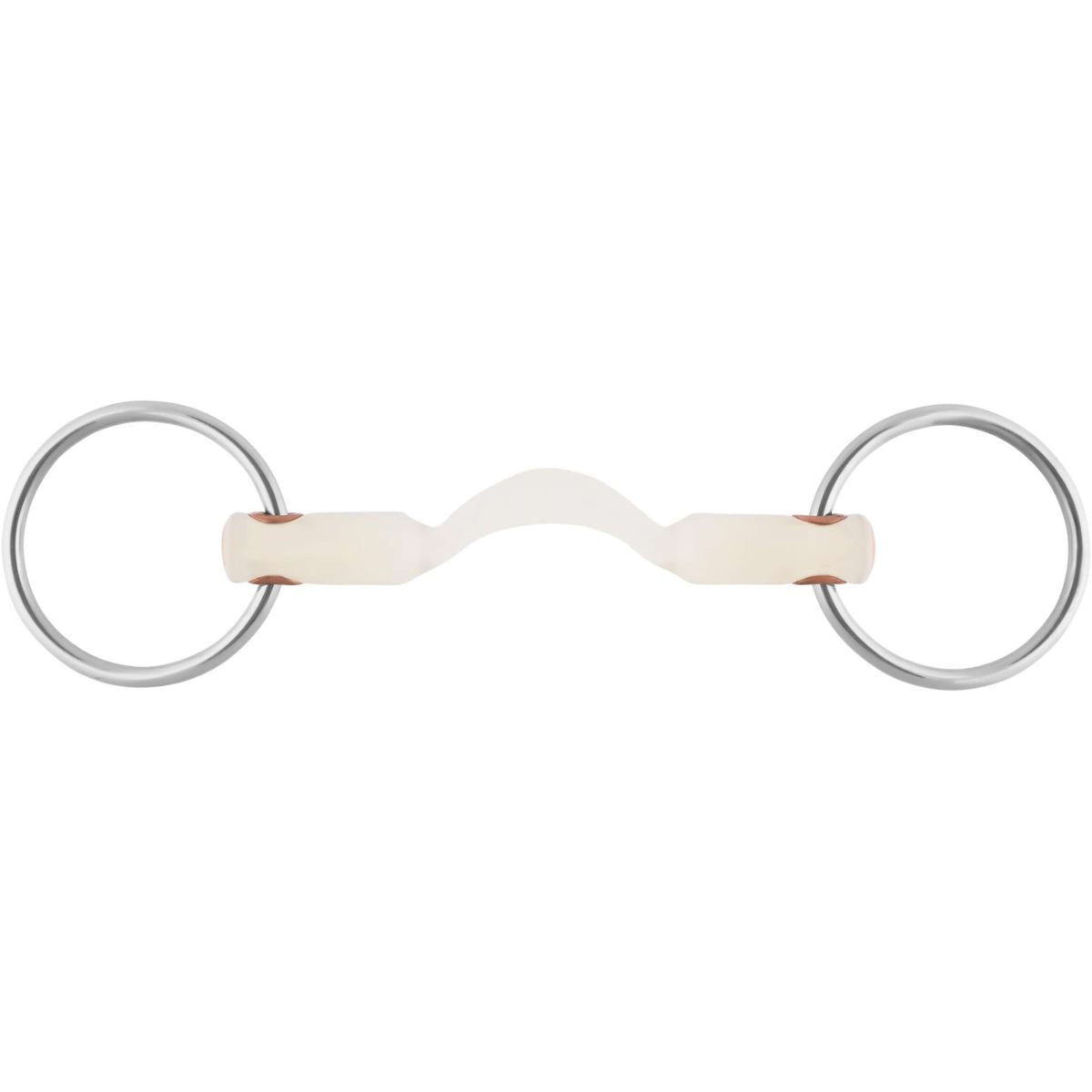 Sprenger Loose Ring Snaffle Nathe Mullen Mouth 20mm Straight Mouth White