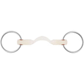 Sprenger Loose Ring Snaffle Nathe Mullen Mouth 20mm Straight Mouth White