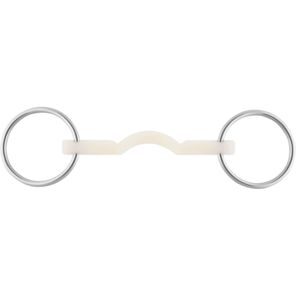 Sprenger Loose Ring Snaffle Nathe Mullen Mouth Hard 15mm Straight Mouth White