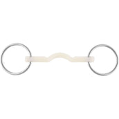 Sprenger Loose Ring Snaffle Nathe Mullen Mouth Hard 15mm Straight Mouth White