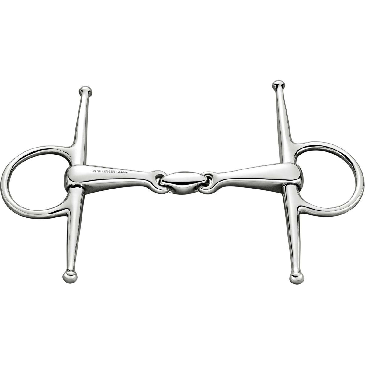 Sprenger Full Cheek Snaffle Stainless Steel 16mm Double Jointed