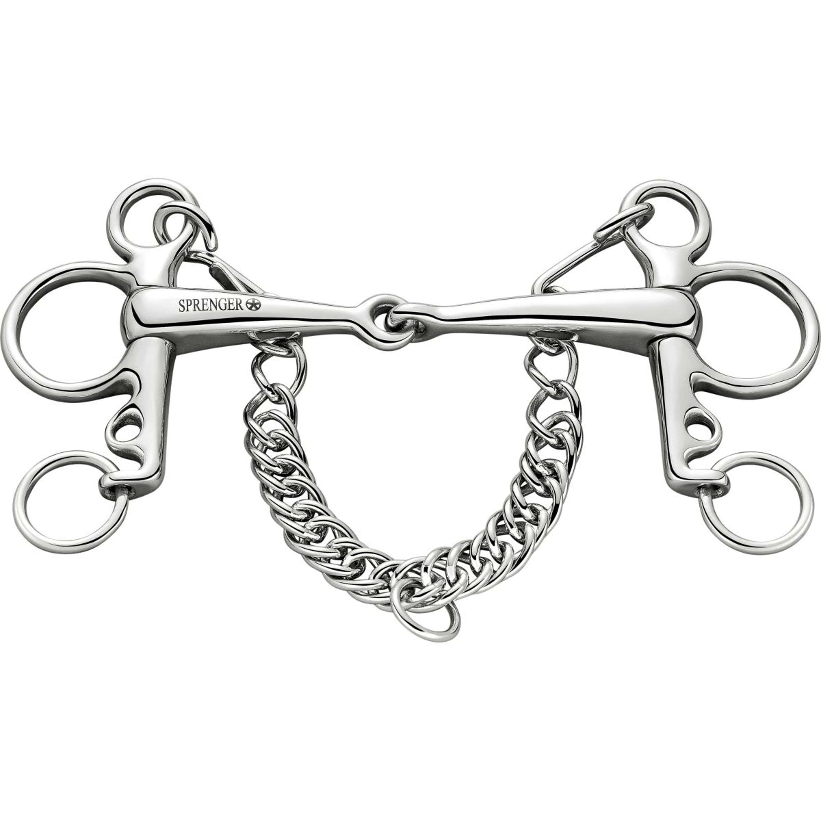 Sprenger Pelham Stainless Steel Short Shank 16mm Single Snaffle