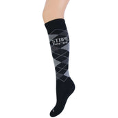 Stapp Horse Riding Socks Checkered Nero