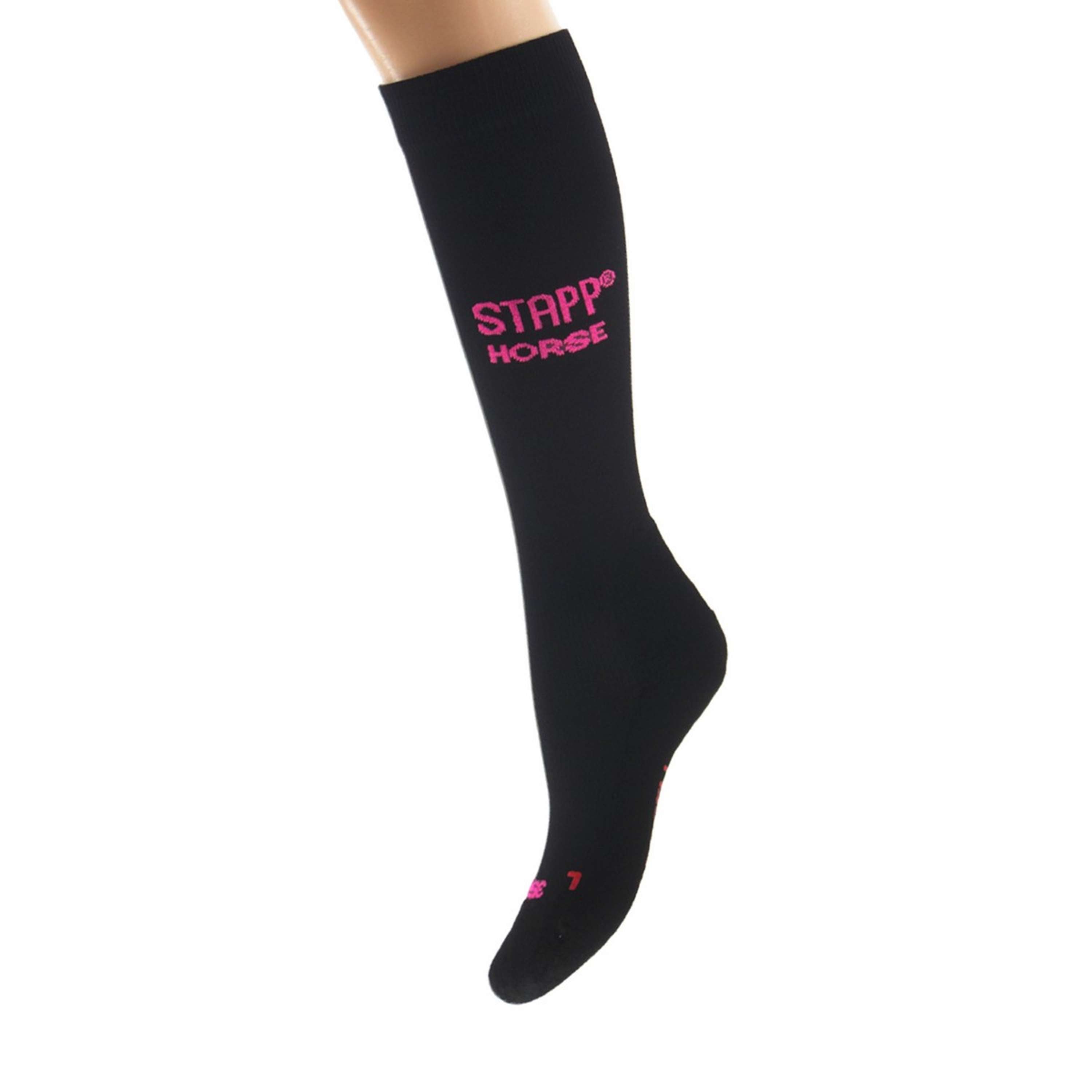 Stapp Horse Riding Socks Uni Deocell Black-pink | Agradi.com