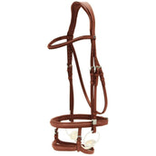 Stübben Bridle 2700 Pro-Jump Slide & Lock Double Noseband Redwood/Redwood