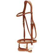 Stübben Bridle 2700 Pro-Jump Slide & Lock Double Noseband Tobacco/Tobacco