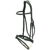 Stübben Bridle 2700 Pro-Jump Slide & Lock Rope Noseband Black/Black