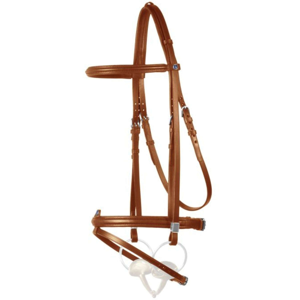 Stübben Bridle Leitrim Slide & Lock Combined Noseband Tobacco/Tobacco