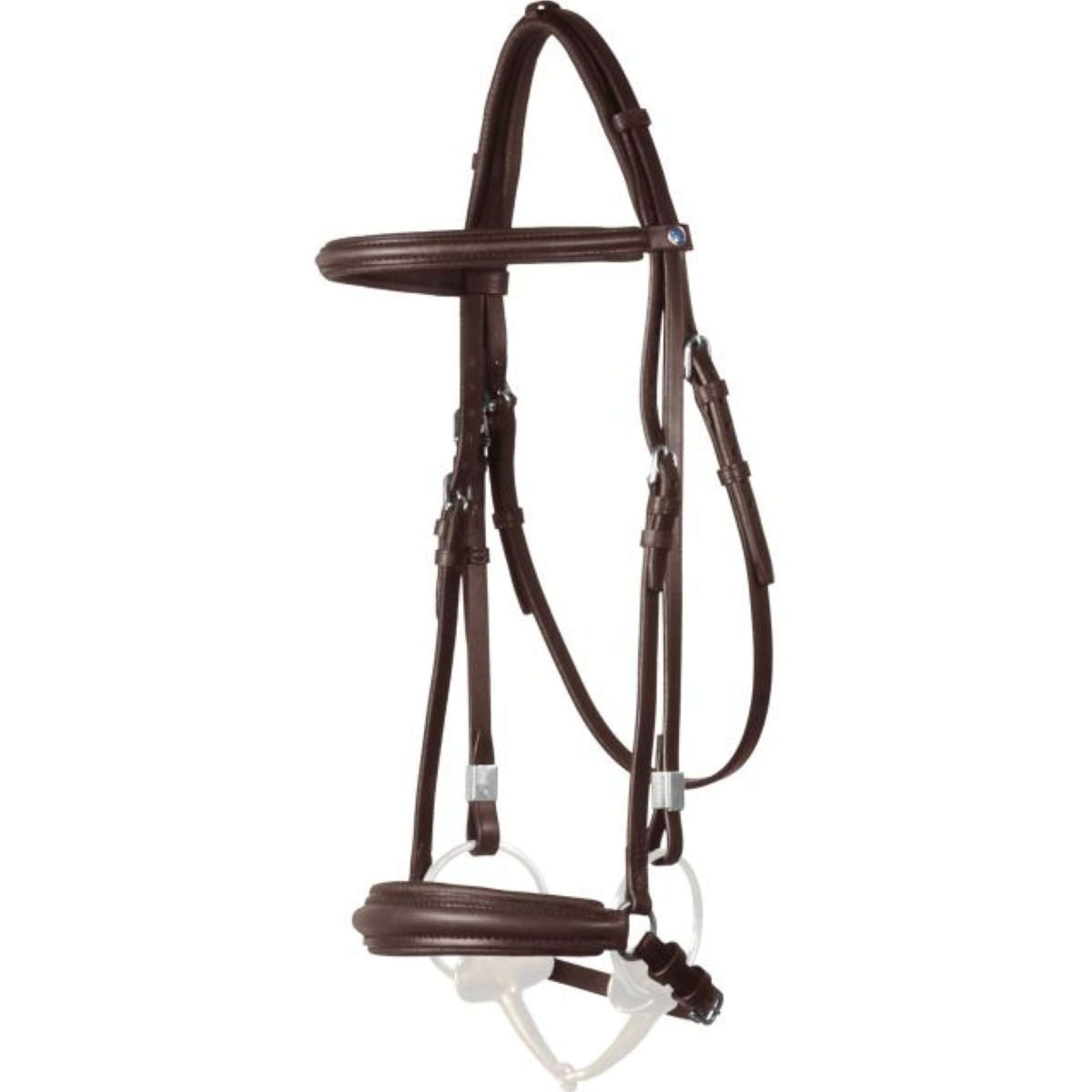 Stübben Bridle Leitrim Slide & Lock Long Nose Band Ebony/Ebony