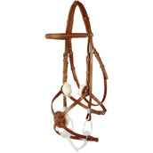 Stübben Bridle Leitrim Slide & Lock Mexican Noseband Tobacco/Tobacco