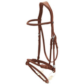 Stübben Bridle 2700 Pro-Jump Slide & Lock Rope Noseband Redwood/Redwood