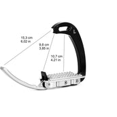 Tech Stirrups Stirrups Venice Children Black/Silver