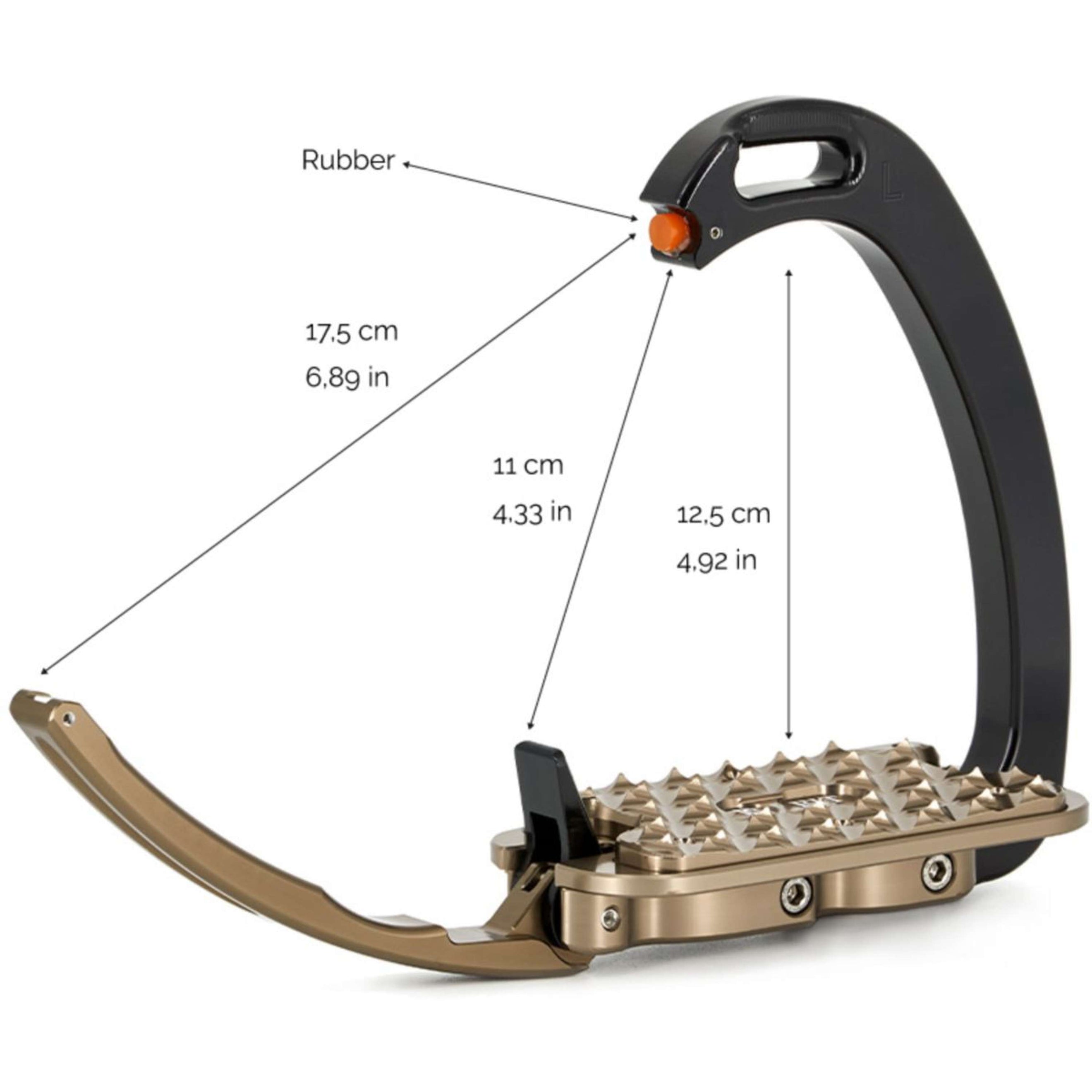 Tech Stirrups Stirrups Venice FIT Black/Rosegold