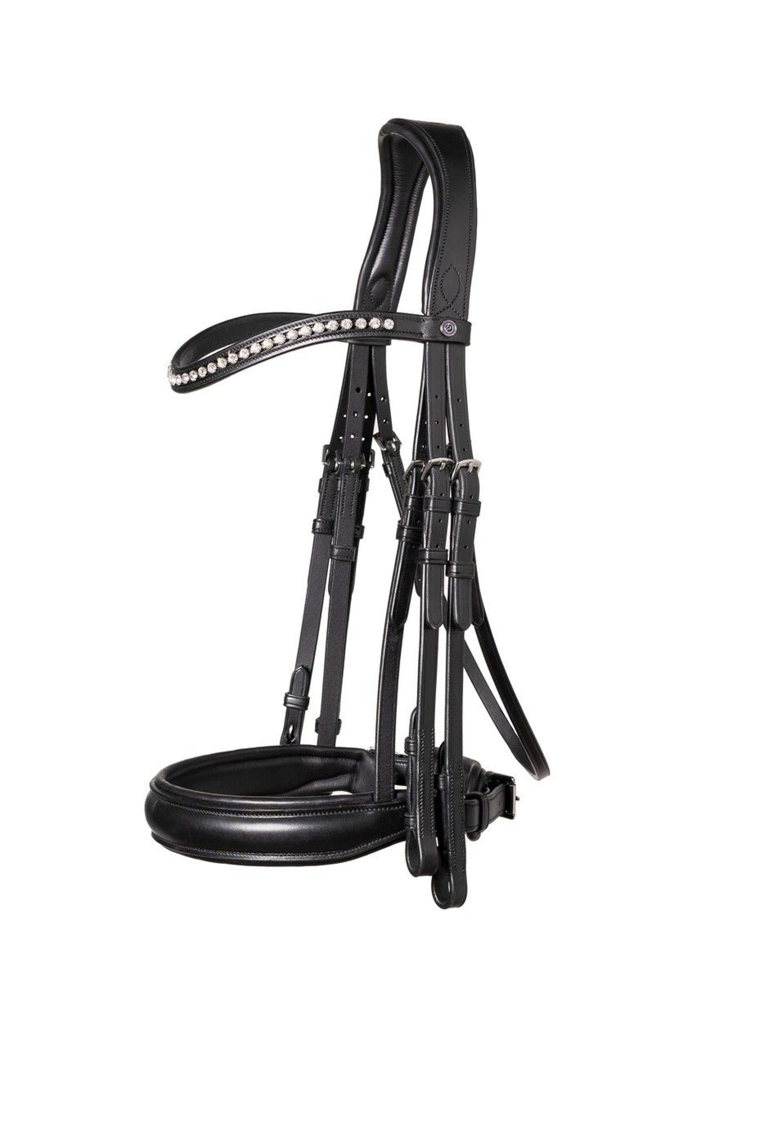 Trust Double Bridle Wellington Black/Silver