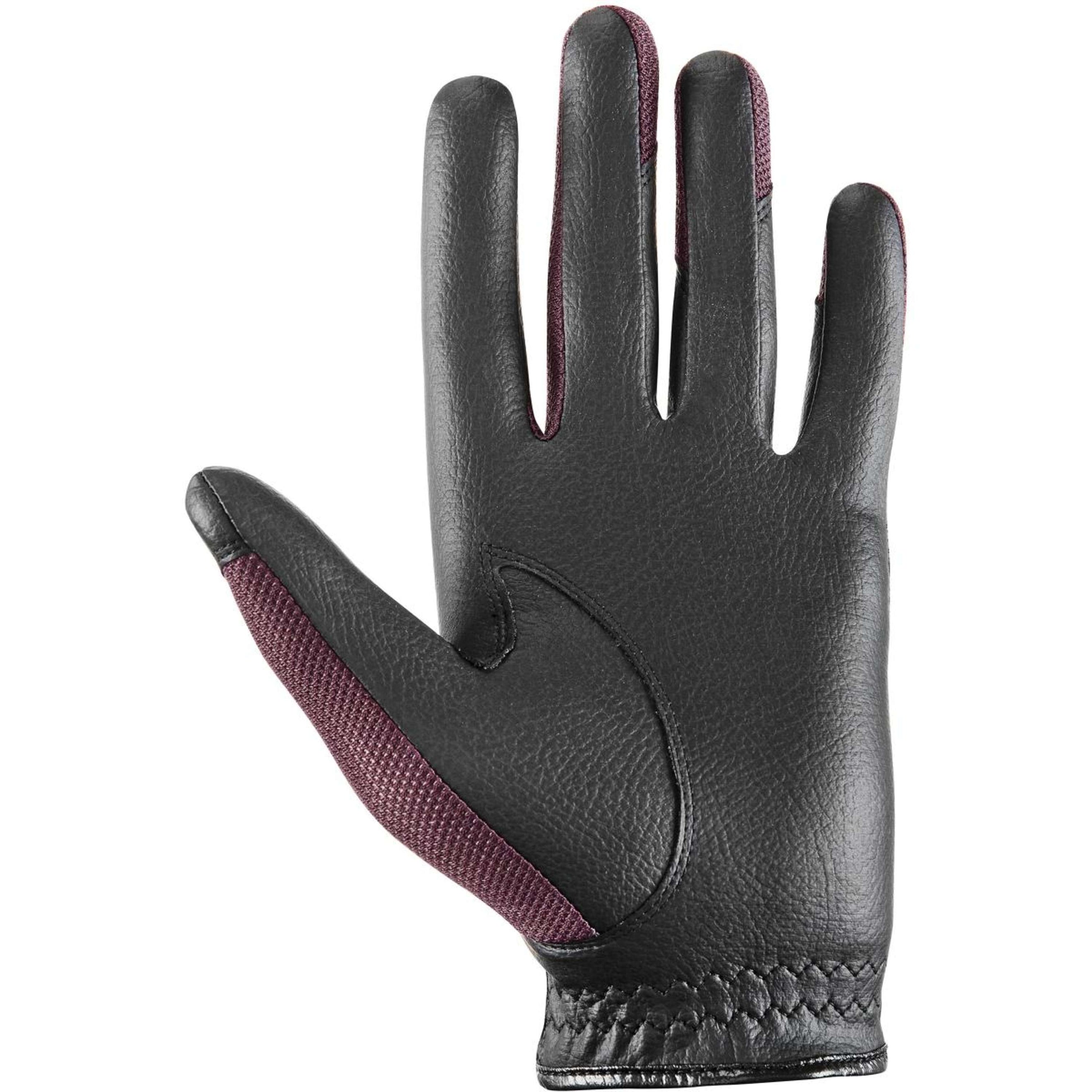 Uvex Riding Gloves Sumair Black/Burgundy