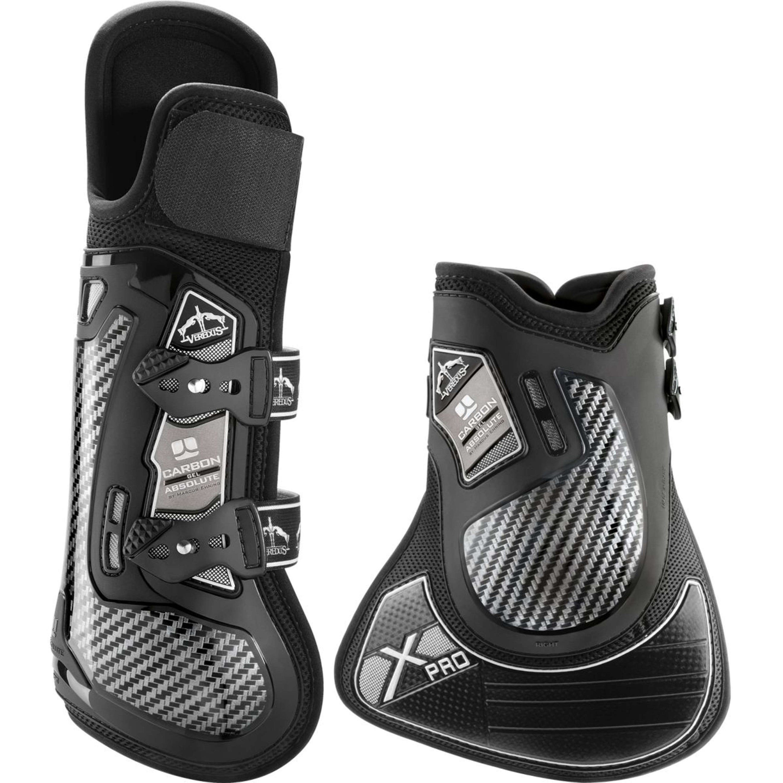 Veredus Tendon Boots Carbon Gel Absolute X Pro Front Black