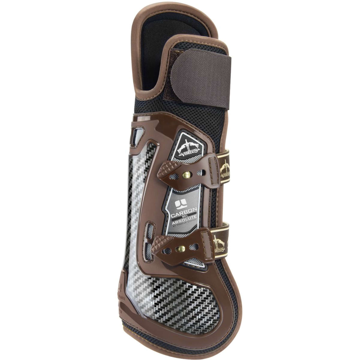 Veredus Tendon Boots Carbon Gel Absolute X Pro Front Brown