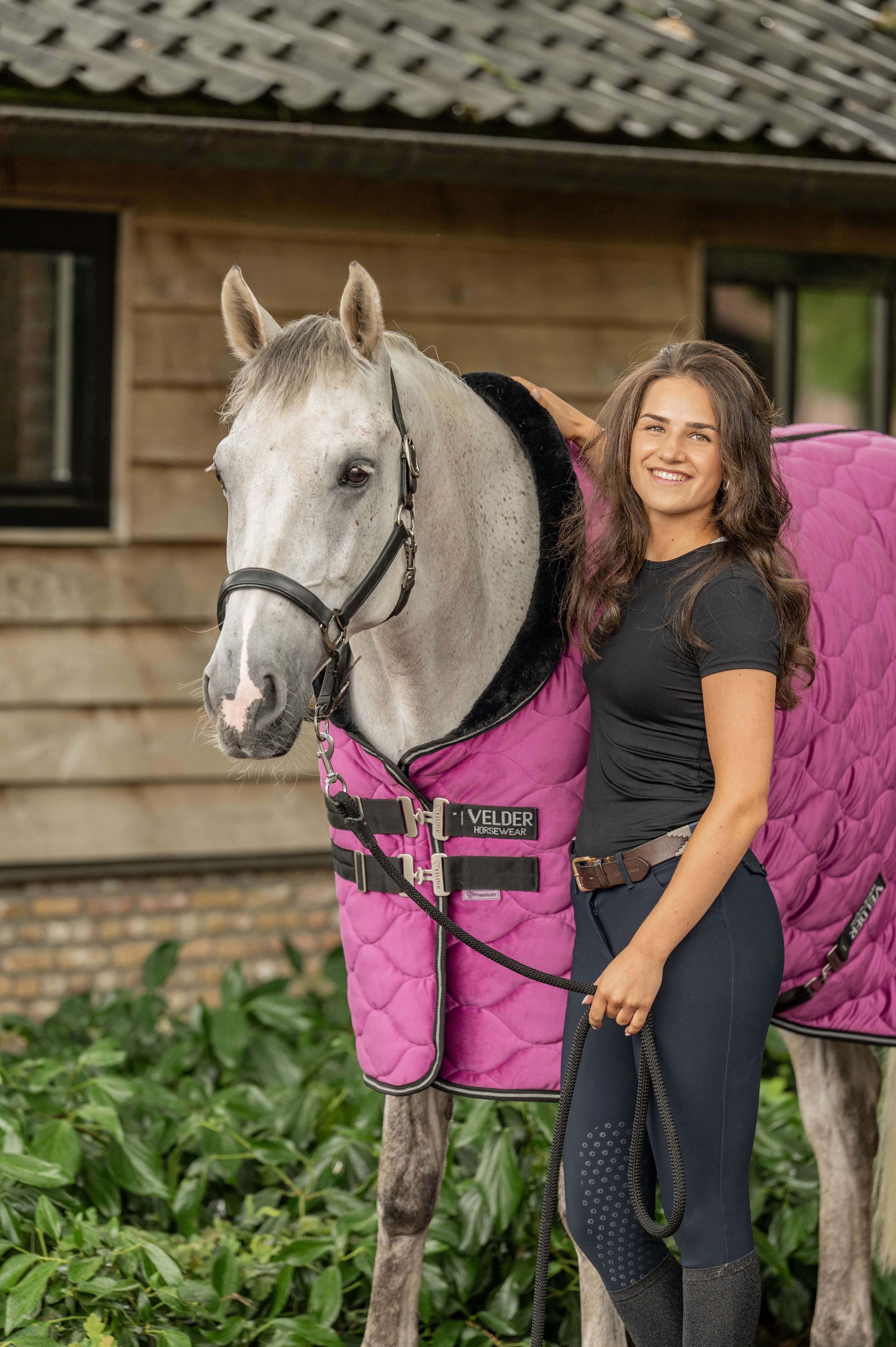 Velder Horsewear Premium Show Rug Satin Glow Dutch Raspberry