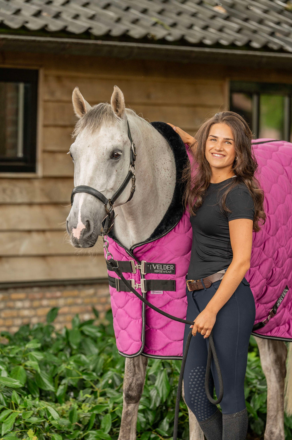 Velder Horsewear Premium Show Rug Satin Glow Dutch Raspberry