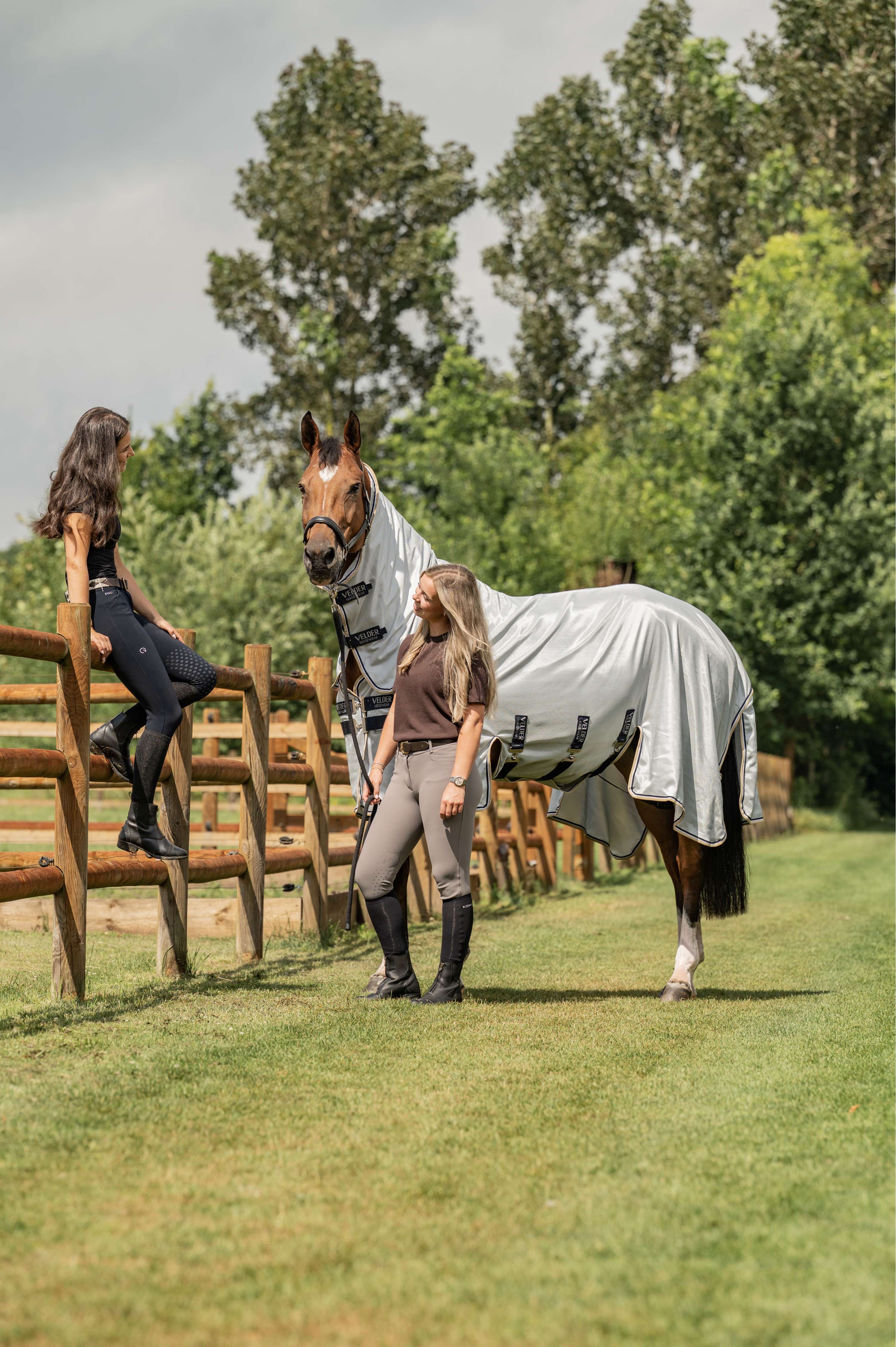 Velder Horsewear Premium Fly Rug Pearl Grey