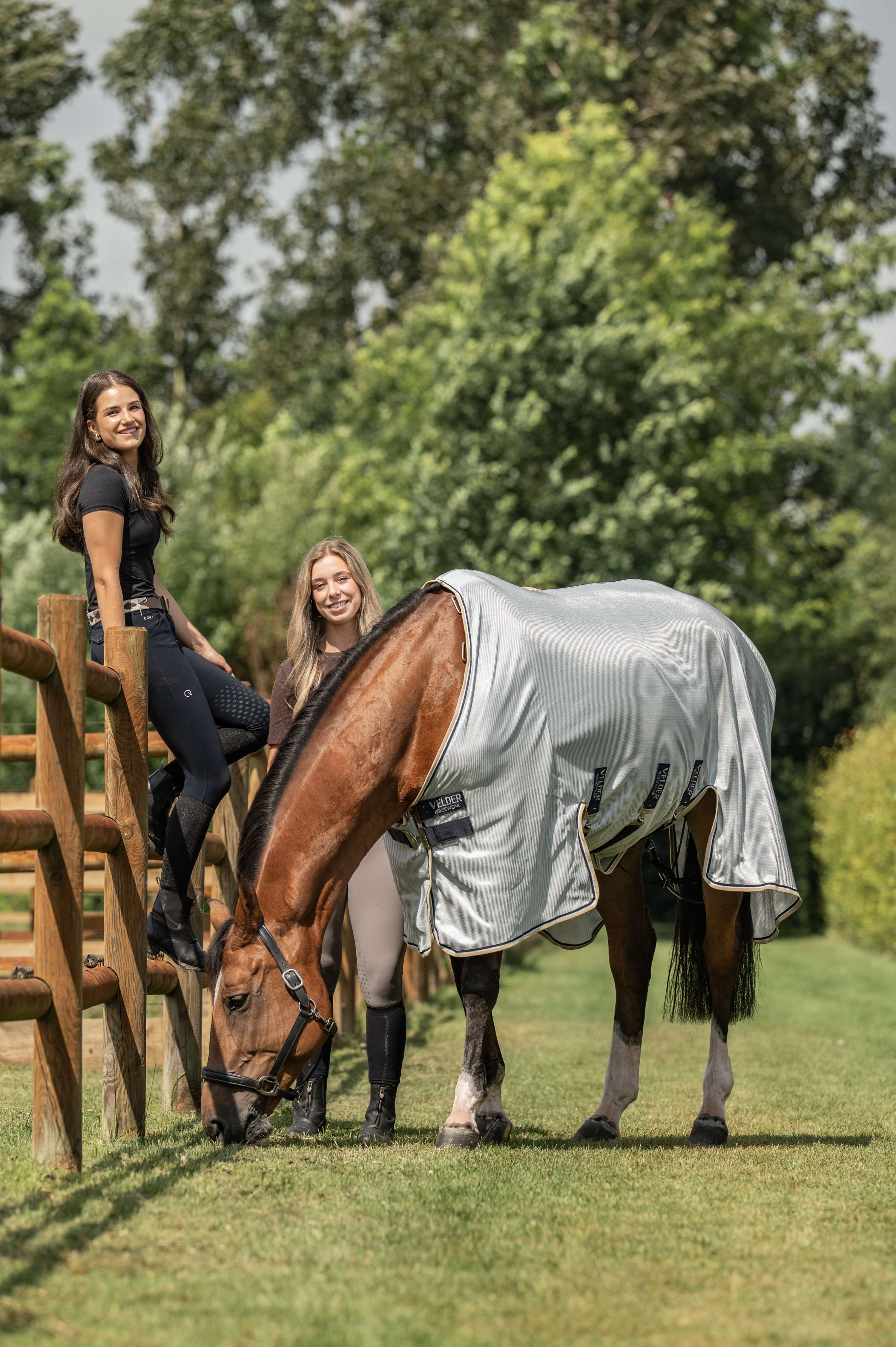 Velder Horsewear Premium Fly Rug Pearl Grey