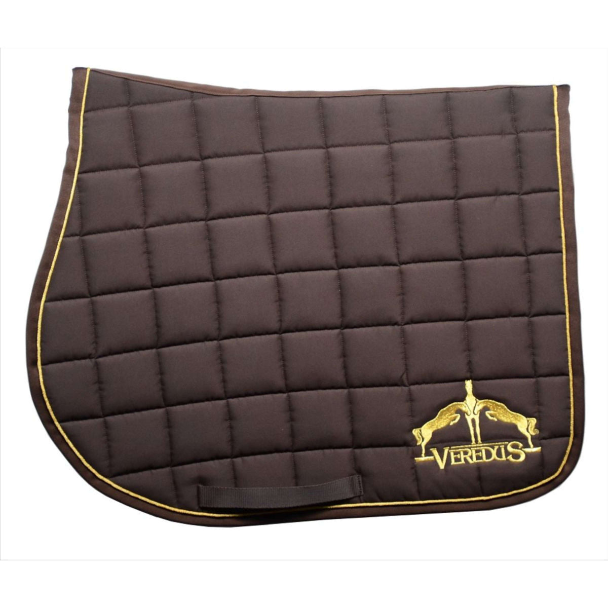 Veredus Saddlepad Microfiber Jumping brown/gold