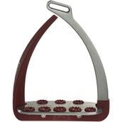 Veredus Stirrups Silver/Bordeaux