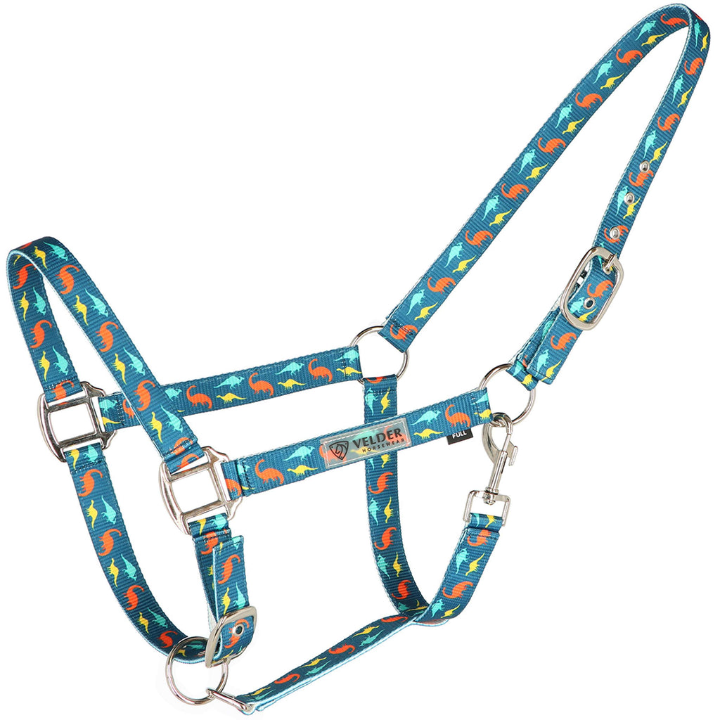 Velder Horsewear Essentials Head Collar Dino Blue/Orange
