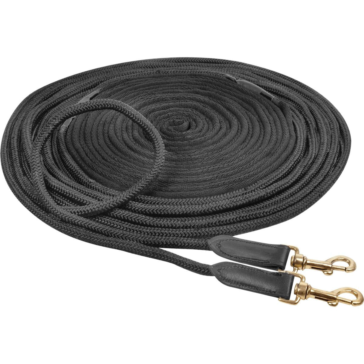 Waldhausen Double Lunging Draw Reins Web Black