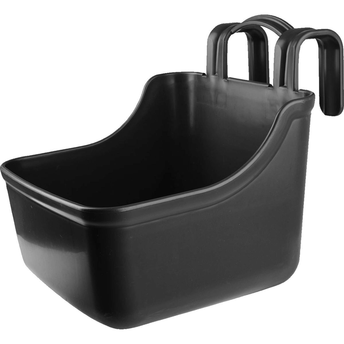 Waldhausen Feed Trough with Hooks with a Handle Black