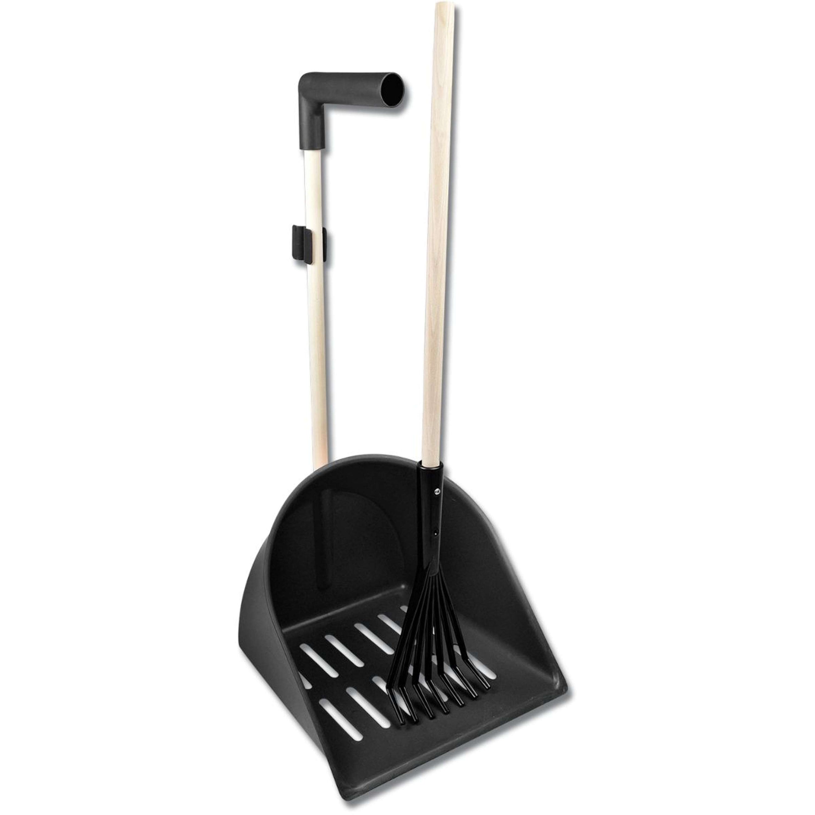Waldhausen Poop Scoop XL Shaker with Rake Black Waldhausen Poop Scoop XL Shaker with Rake Black