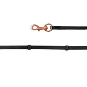 Waldhausen Icelandic Reins With Carabiners Black/Rosé