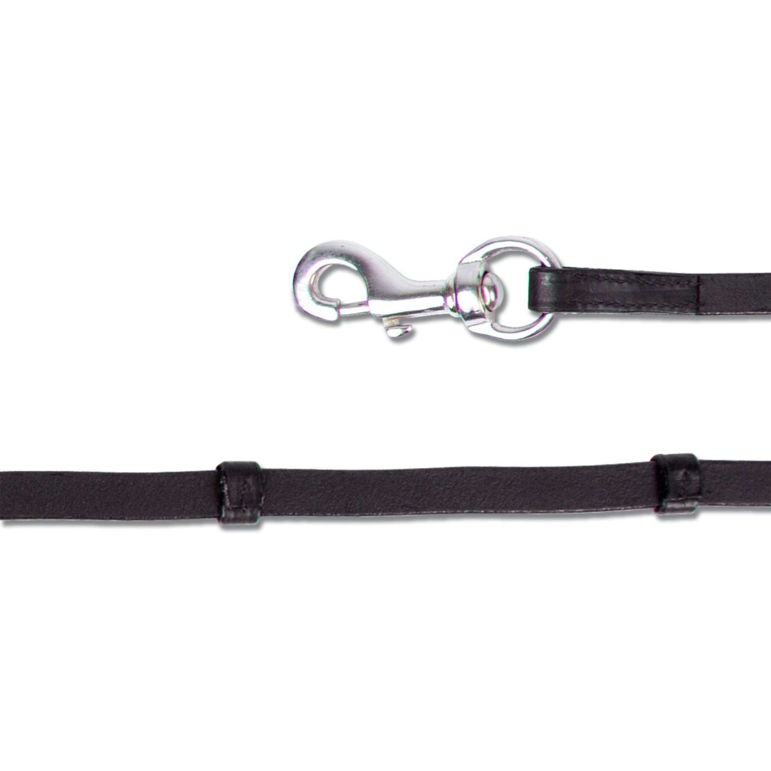 Waldhausen Icelandic Reins With Carabiners Black/Silver Waldhausen Icelandic Reins With Carabiners Black/Silver