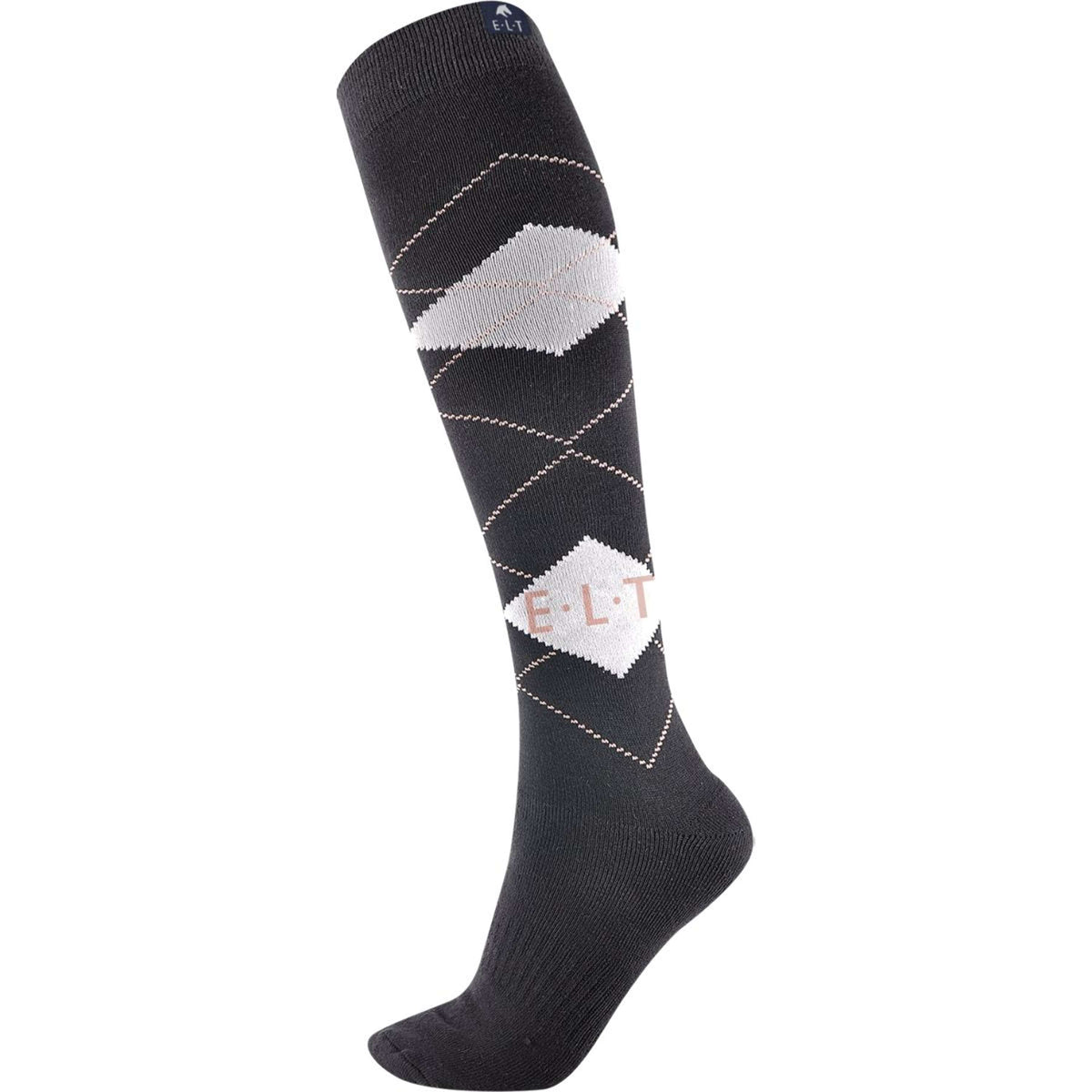 ELT Riding Socks Karo Black/White