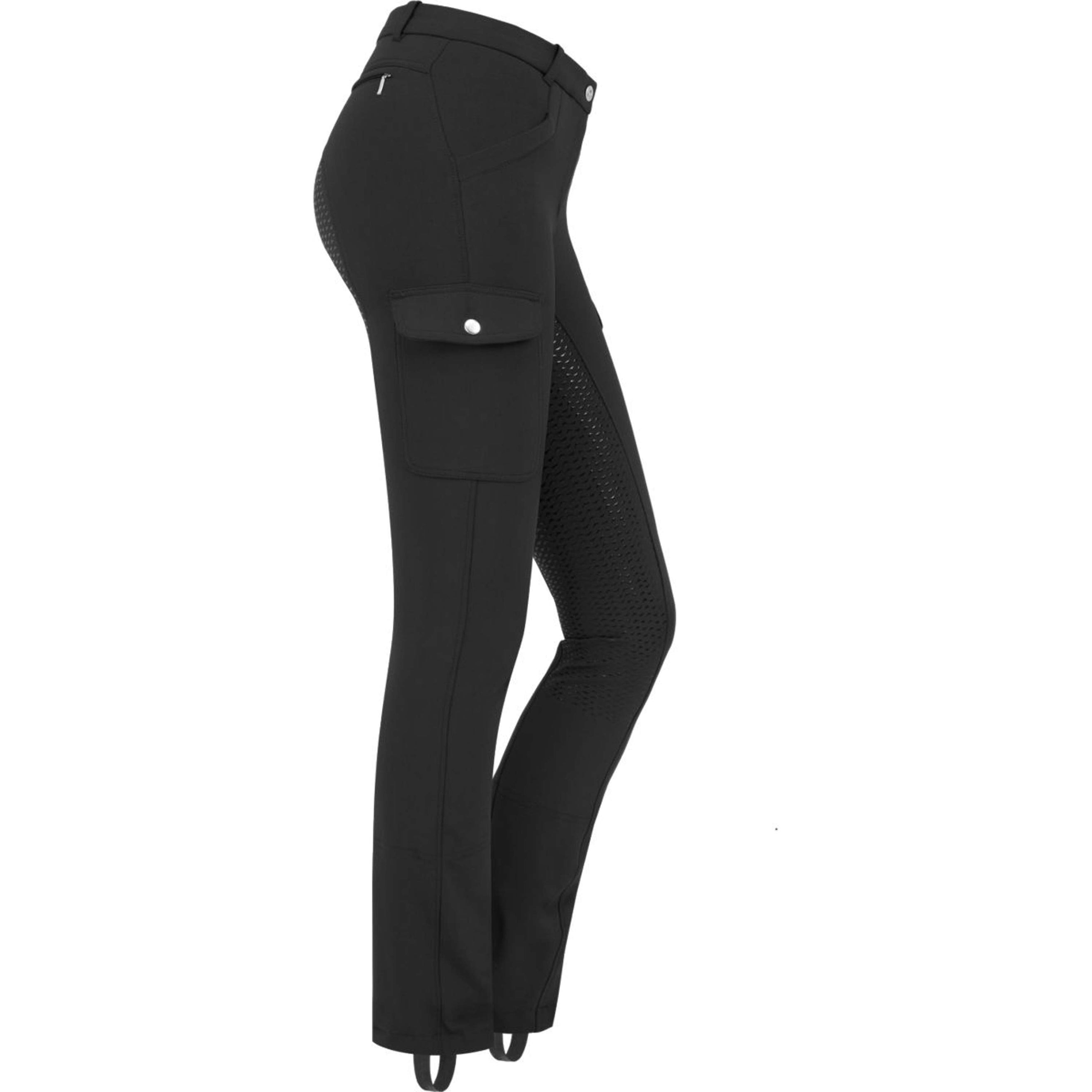 ELT Jodhpur Breeches Micro Cargo Silicone Black