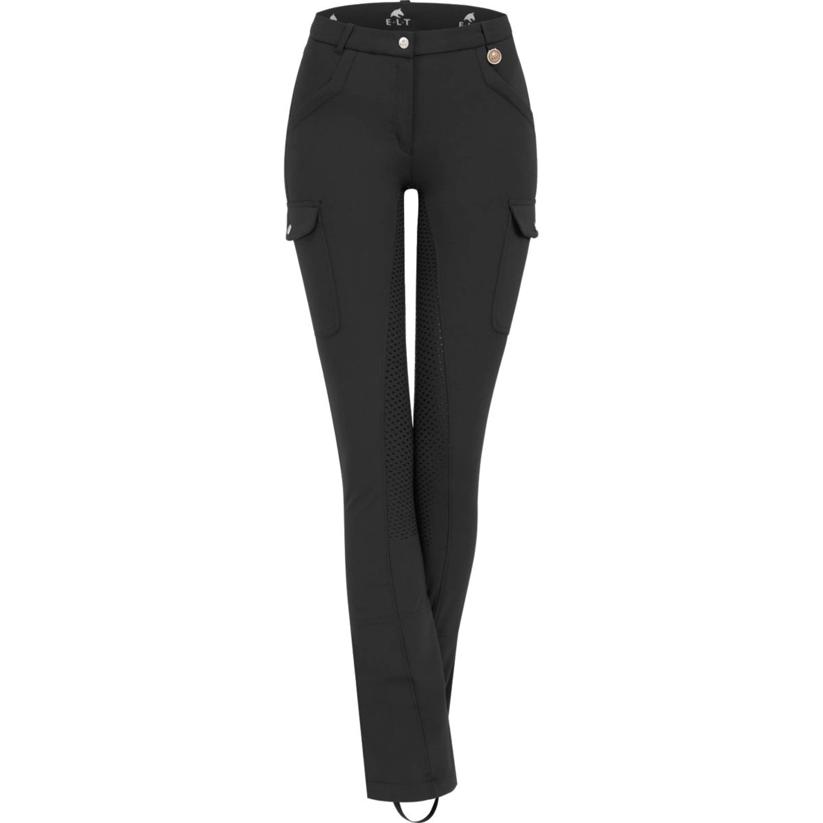 ELT Jodhpur Breeches Micro Cargo Silicone Black