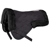 Waldhausen Saddle Pad with Synthetic Lambskin Black/Black