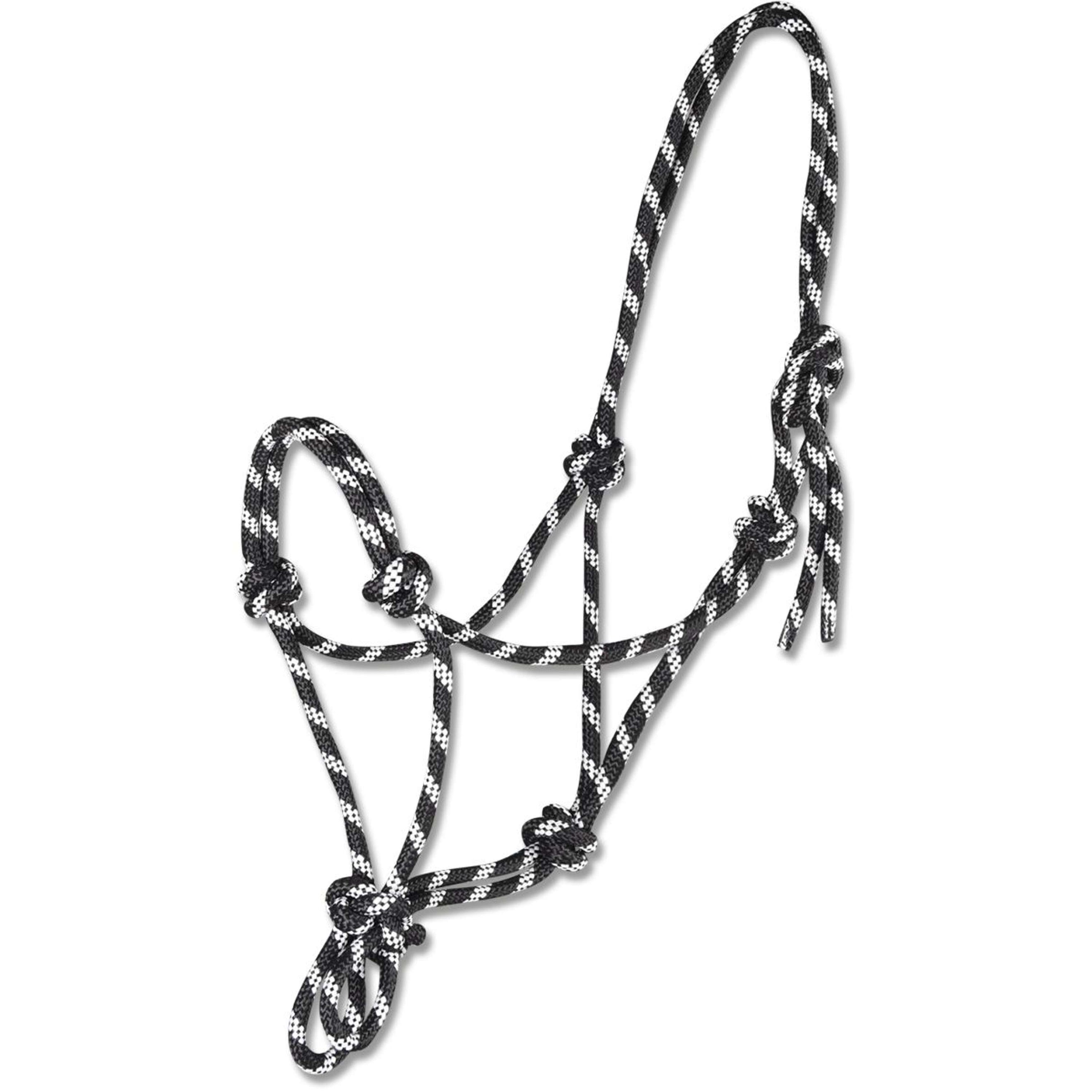 Waldhausen Rope Halter Black/White Waldhausen Rope Halter Black/White