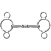 Waldhausen Loose Ring Snaffle 16mm 3 Rings Double Jointed