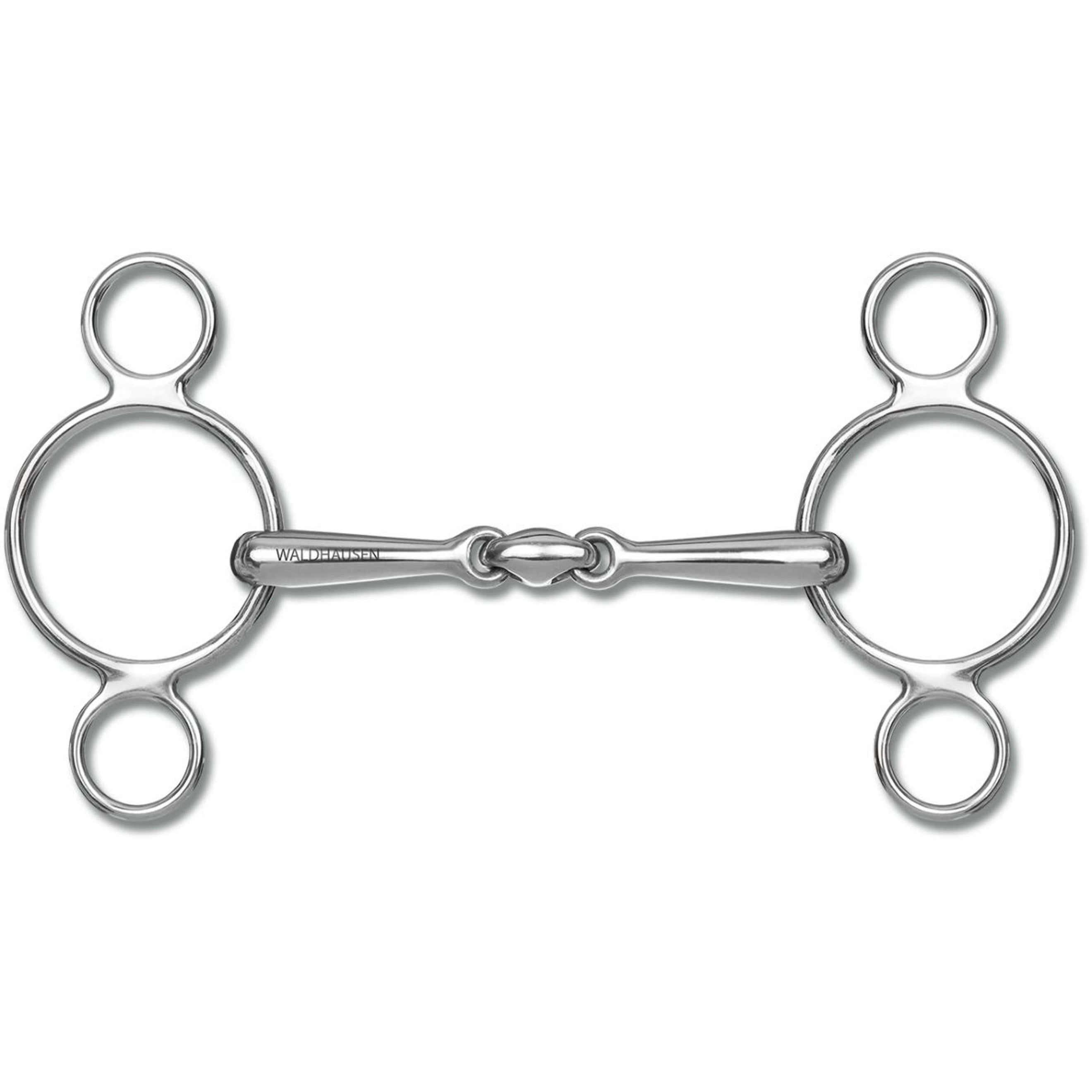 Waldhausen Loose Ring Snaffle 16mm 3 Rings Double Jointed