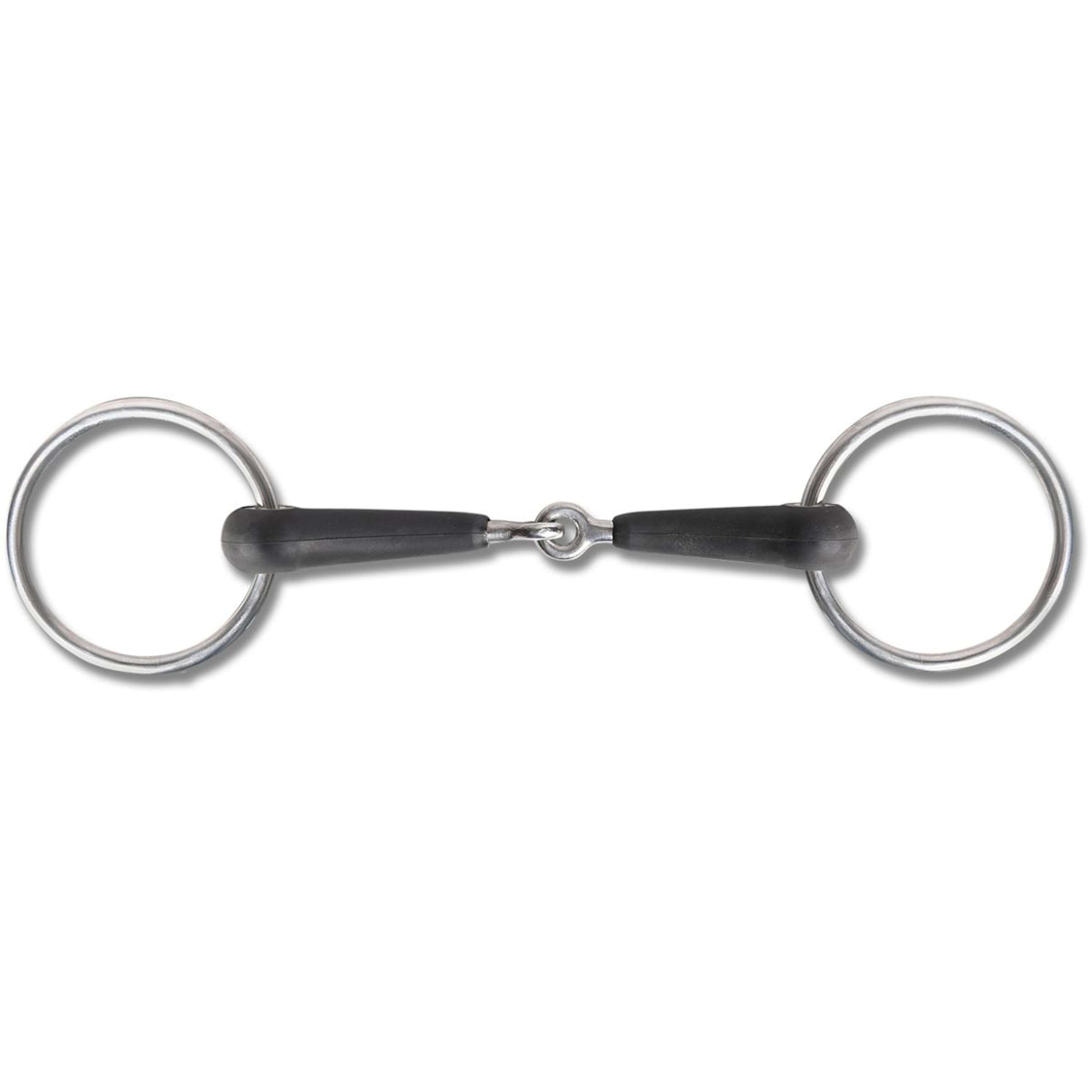 Waldhausen Loose Ring Snaffle 15mm Rubber Single Snaffle