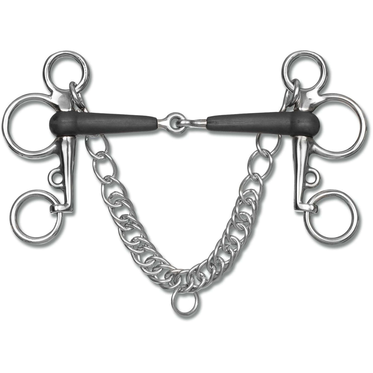 Waldhausen Pelham Bit 15mm Rubber Single Snaffle