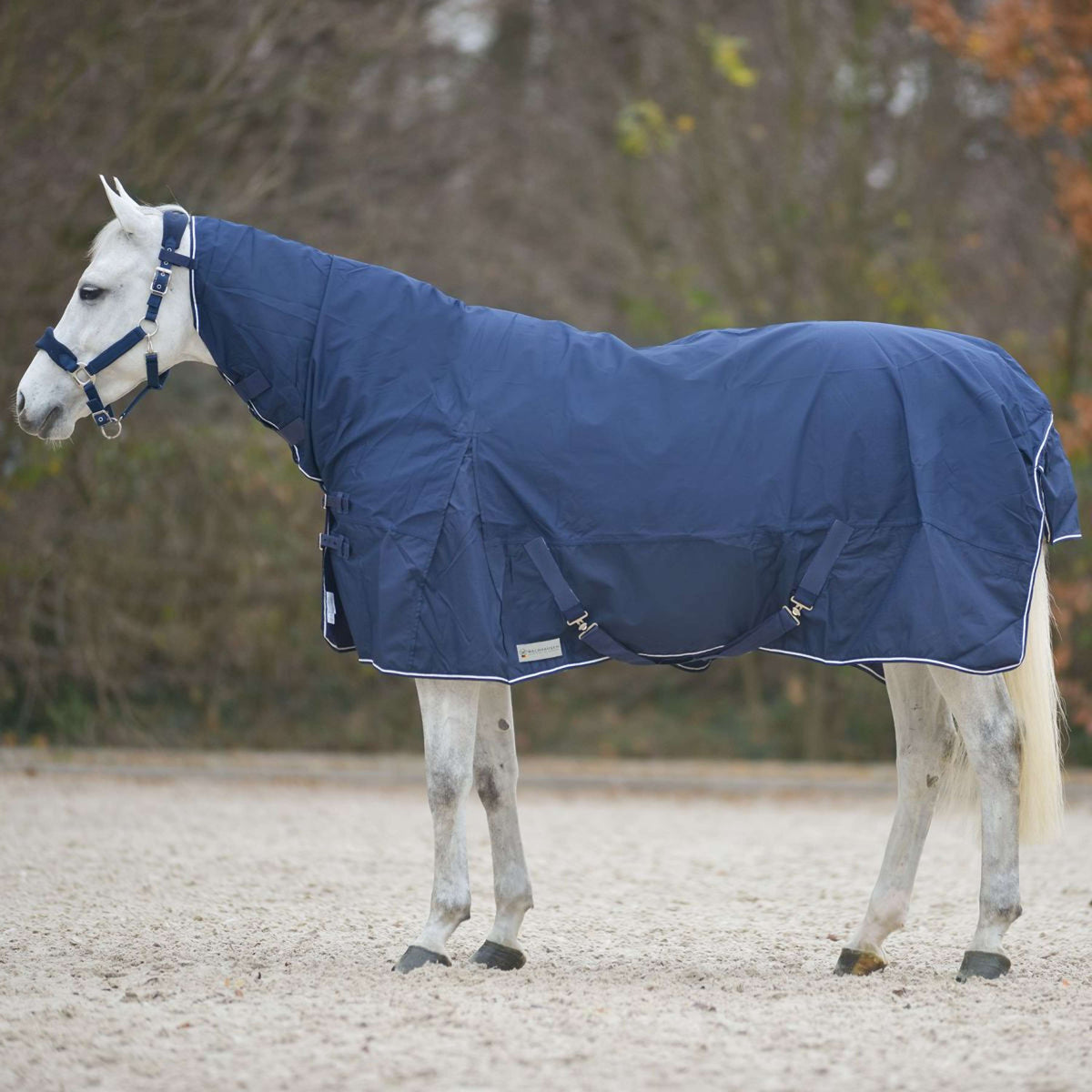 Waldhausen Rain Rug with Neck Part Nightblue