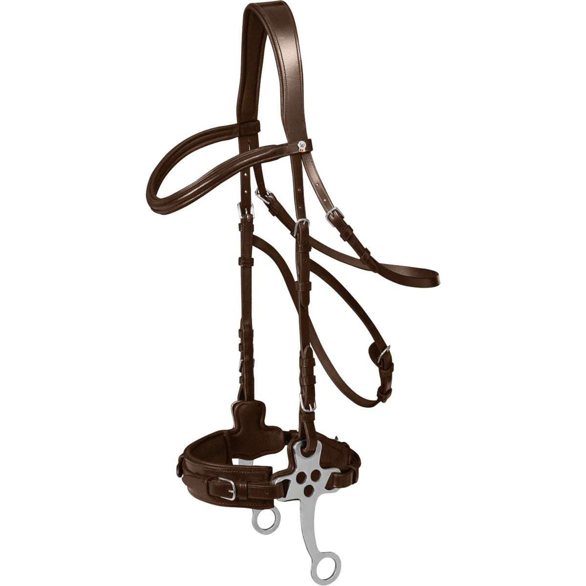 Waldhausen Hackamore Bridle X-Line Brown