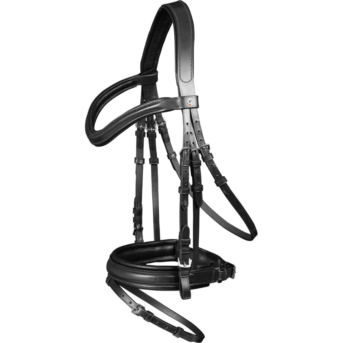 Waldhausen Snaffle Bridle X-Line Stockholm Swedish Combined Black