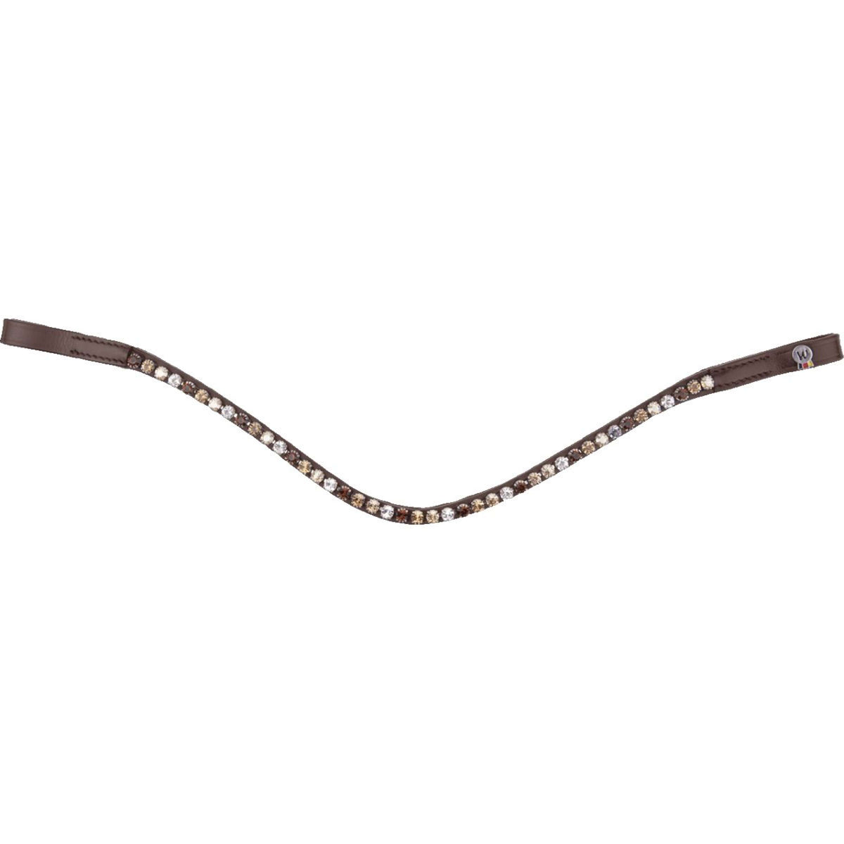 Waldhausen Browband X-Line Glam Brown/Gold/Beige/Silver