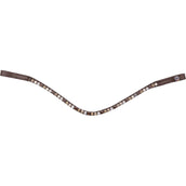 Waldhausen Browband X-Line Glam Brown/Gold/Beige/Silver