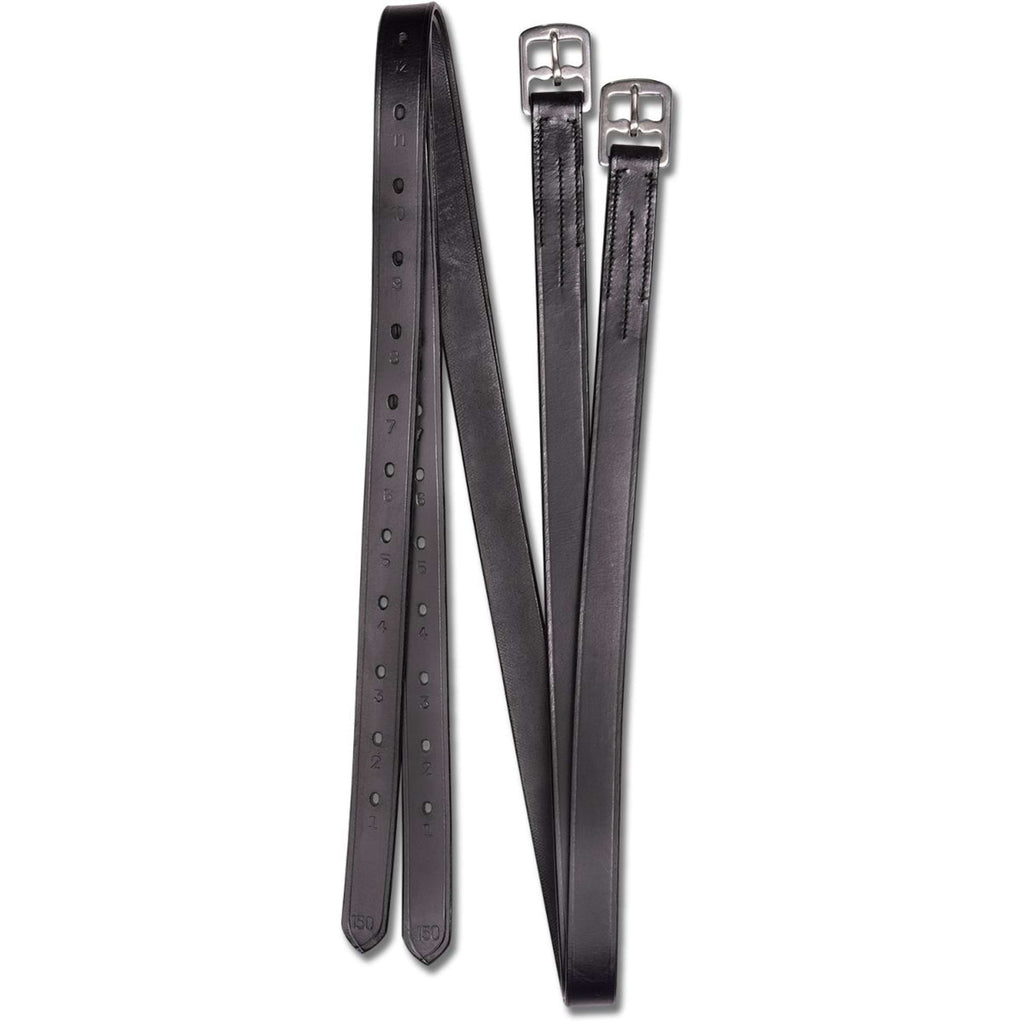 Waldhausen Stirrup straps X-Line 22mm Leather Black