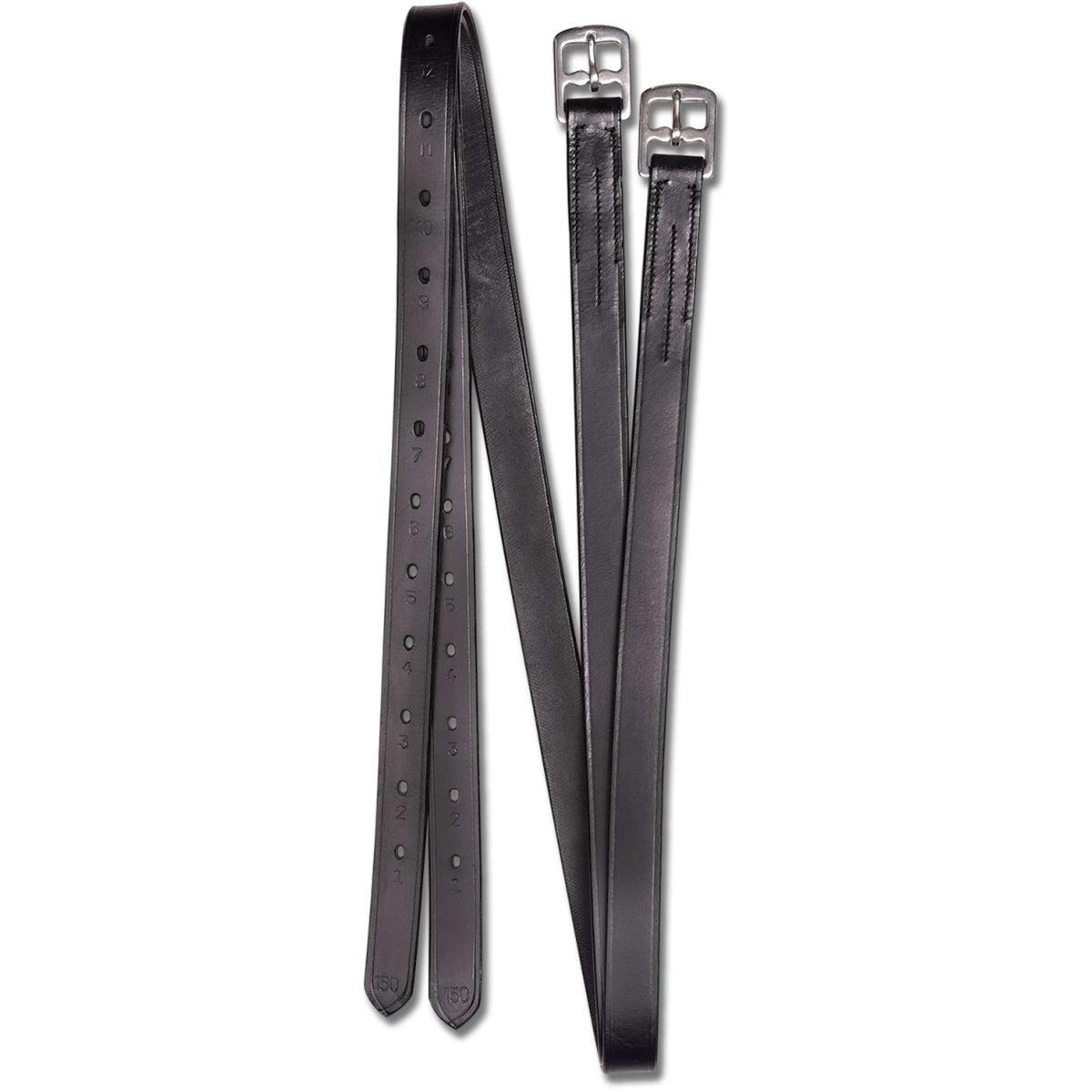 Waldhausen Stirrup straps X-Line 25mm Leather Black